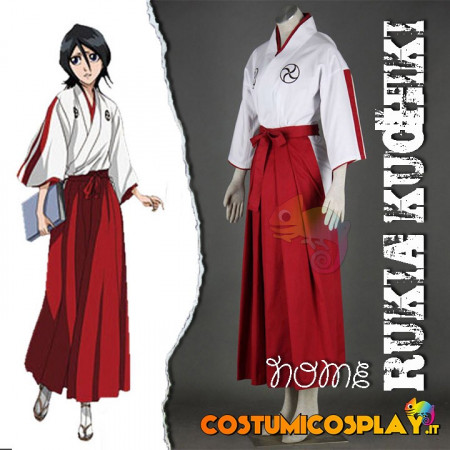 Costume Cosplay Bleach Rukia uniforme Shinigami donna